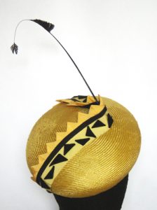 Yellow and black beret hat by Philadelphia Philpot 2009