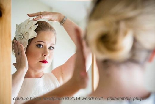 Couture bridal headpiece by Philadelphia Philpot 2014