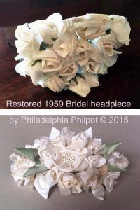 Philadelphia Philpot Restored 1959 bridal headpiece by