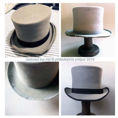 Top hat restored by Philadelphia Philpot